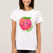 Positieve peach pun - peachy t-shirt (Voorkant)