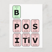 Positieve periodieke tabel briefkaart (Voorkant)