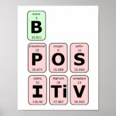 Positieve periodieke tabel poster (Voorkant)