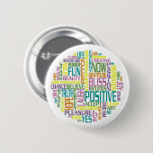 Positieve pinback-Buttonnen Ronde Button 5,7 Cm (Voorkant /achterkant)