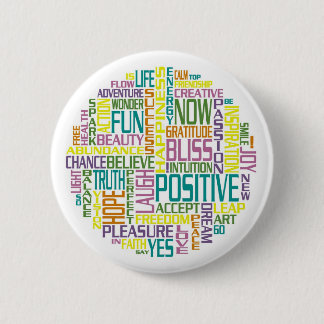 Positieve pinback-Buttonnen Ronde Button 5,7 Cm