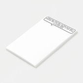 Positieve Post-it advertentie Post-it® Notes (Schuin)
