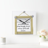 positieve posterhouding vierkante klok (Huis)