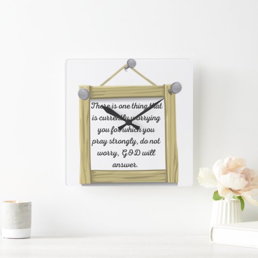 positieve posterhouding vierkante klok (Huis)