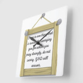 positieve posterhouding vierkante klok (Hoek)