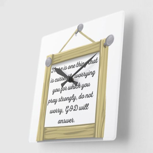 positieve posterhouding vierkante klok (Hoek)