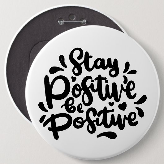 Positieve prijsopgave: positieve Buttonnen Ronde Button 6,0 Cm (Voorkant /achterkant)
