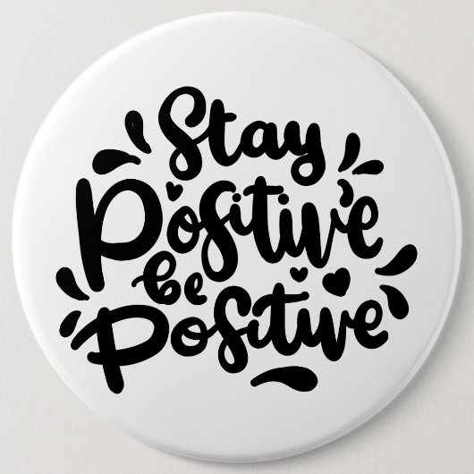 Positieve prijsopgave: positieve Buttonnen Ronde Button 6,0 Cm (Voorkant)
