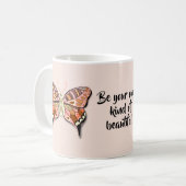 Positieve prijsopgave voor Butterfly Koffiemok (Voorkant links)