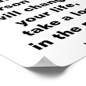 Positieve prijsopgave voor dagelijkse levensverwac poster (Hoek)