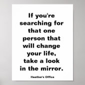 Positieve prijsopgave voor dagelijkse levensverwac poster (Voorkant)