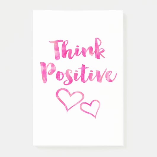 Positieve prijsopgave voor Waterverf Post-it® Notes (Voorkant)