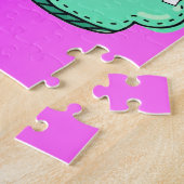 Positieve puzzel cadeau - aangepaste tekst legpuzzel (Zijkant)