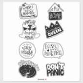 Positieve quarantaine sticker (Vel)