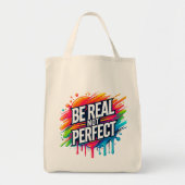 Positieve quote-Canvas tas | Zelfliefde Canvas tas (Voorkant)