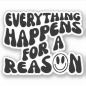 Positieve Quote Gezegde esthetische Sticker (Voorkant)