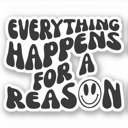 Positieve Quote Gezegde esthetische Sticker (Voorkant)