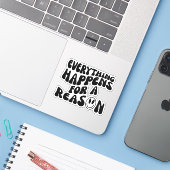 Positieve Quote Gezegde esthetische Sticker (Laptop met iPhone)