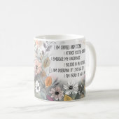 Positieve quote Inspirerend Mok, Boho Cup Koffiemok (Voorkant rechts)