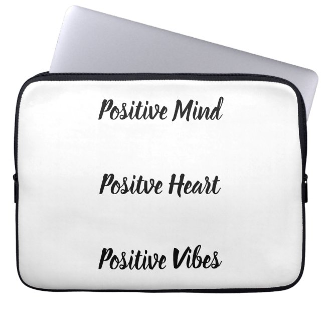 Positieve quote  laptop sleeve (Voorkant)
