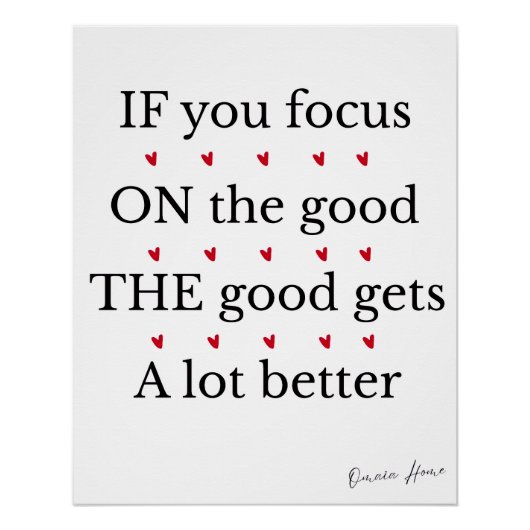 Positieve Quote Muurkunst Perfect Poster (Voorkant)