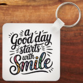 Positieve quote  sleutelhanger (Achterkant)