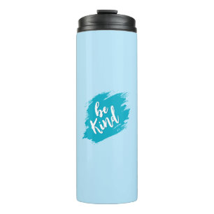 Positieve Quote Vriendelijkheid Esthetiek Blauwe R Thermosbeker