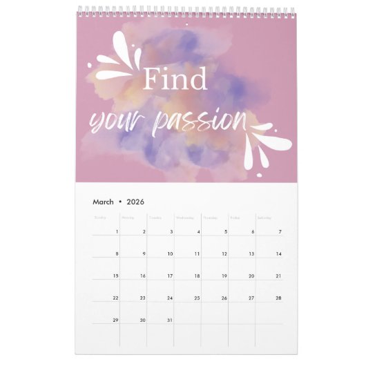 Positieve quotes 2025 kalender (Mar 2026)