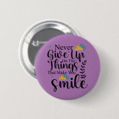 Positieve quotes Geestelijke Gezondheid Ronde Button 5,7 Cm (Voorkant /achterkant)