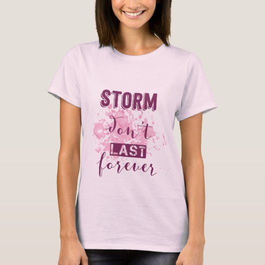 Positieve Quotes Watercolor T-shirt (Voorkant)