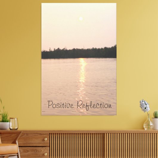 Positieve reflectie canvas afdruk (Insitu (Woonkamer))
