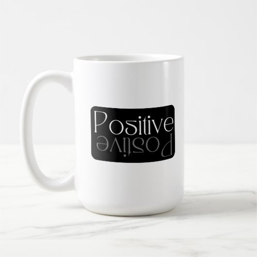 Positieve reflectie modern design koffiemok (Links)