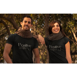 Positieve reflectie modern design t-shirt