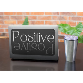 Positieve reflectie modern design vierkante sticker