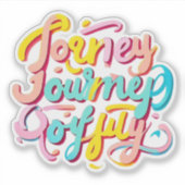 "Positieve reis afdrukken" Sticker (Voorkant)