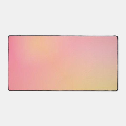 Positieve Roze Peach Gradiënt Esthetisch Bureaumat (Voorkant)