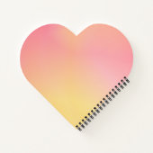 Positieve Roze Peach Gradiënt Esthetisch Notitieboek (Achterkant)