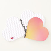 Positieve Roze Peach Gradiënt Esthetisch Notitieboek (Binnen)