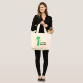 Positieve selderij pun - Celerybrate Good Life Grote Tote Bag (Voorkant (model))