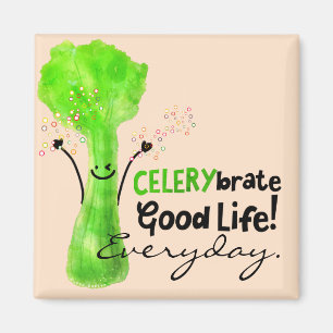 Positieve selderij pun - Celerybrate Good Life Magneet