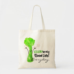 Positieve selderij pun - Celerybrate Good Life Tote Bag