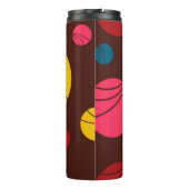 Positieve, speelse, gelukkige, moderne, coole cirk thermosbeker (Achterkant)