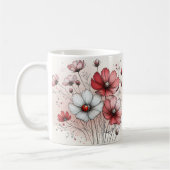 Positieve Spreuken Bloemen Mok (Links)