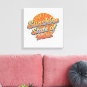 Positieve strandvakantie typografie canvas afdruk (Insitu (Woonkamer))