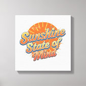 Positieve strandvakantie typografie canvas afdruk (Voorkant)