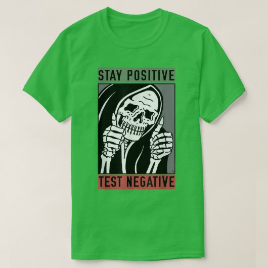 Positieve test negatief t-shirt (Design voorkant)