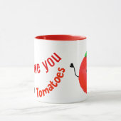 Positieve tomatentuin - van mijn hoofd tomaten mok (Midden)