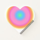 Positieve trillingen - Hartvormig Notitieboek (Achterkant)