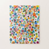 Positieve trillingen - kleurrijke Abstracte cirkel Legpuzzel (Verticaal)