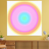 Positieve trillingen - kleurrijke gradiënt canvas afdruk (Insitu (Woonkamer))